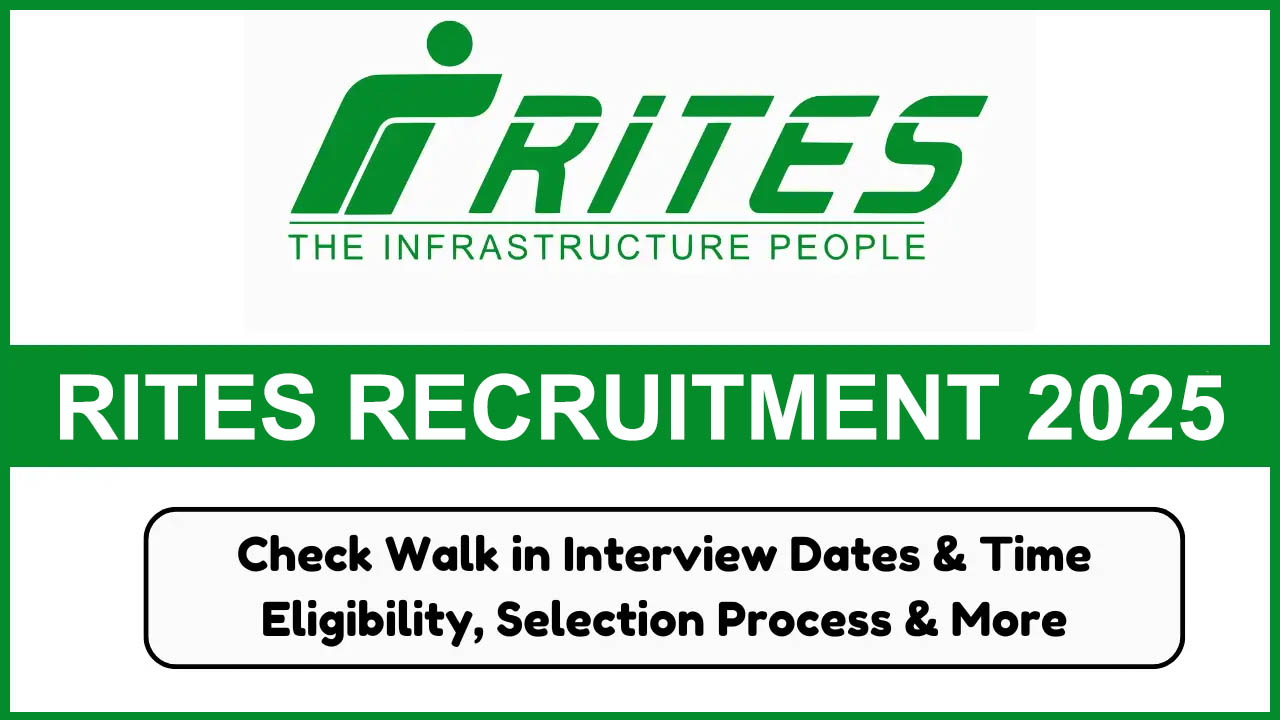 RITES RECRUITMENT 2025